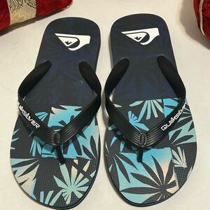 Quiksilver Tropical Black and Blue Sandals